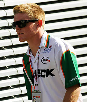 American Conor Daly was held back by funding in the Formula 1 development series, encouraging him to test with A.J. Foyt's IndyCar team.